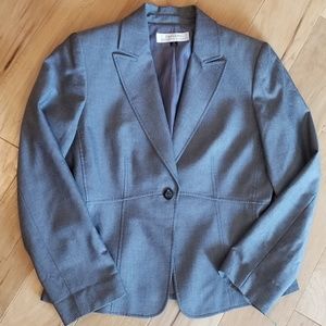 Tahari Gray Blazer Jacket
